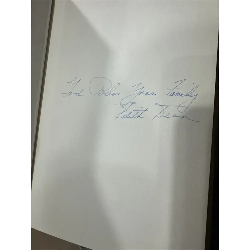 Family Living in‎ the Bible by Edith Deen 1963 Signed. Vintage Book